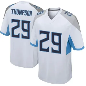 Nike Josh Thompson Men's Game Tennessee Titans White Jersey