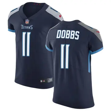 Nike Joshua Dobbs Men's Elite Tennessee Titans Navy Vapor Untouchable Jersey