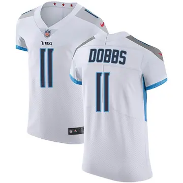 Nike Joshua Dobbs Men's Elite Tennessee Titans White Vapor Untouchable Jersey