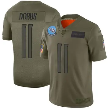 Nike Joshua Dobbs Men's Limited Tennessee Titans Camo 2019 Salute to Service Jersey