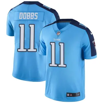 Nike Joshua Dobbs Men's Limited Tennessee Titans Light Blue Color Rush Jersey