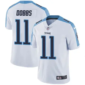 Nike Joshua Dobbs Men's Limited Tennessee Titans White Vapor Untouchable Jersey