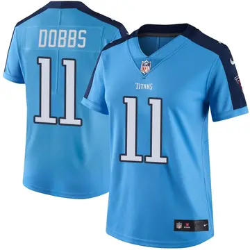 Nike Joshua Dobbs Women's Limited Tennessee Titans Light Blue Color Rush Jersey