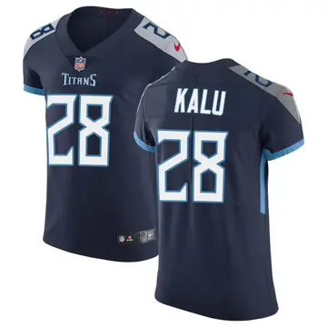 Nike Joshua Kalu Men's Elite Tennessee Titans Navy Vapor Untouchable Jersey