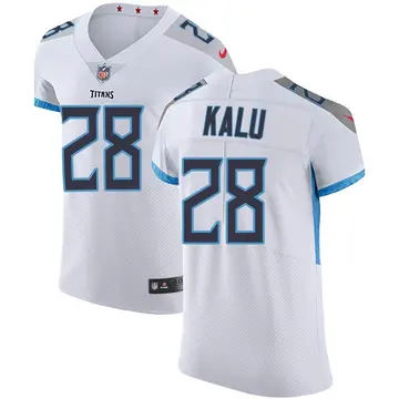 Nike Joshua Kalu Men's Elite Tennessee Titans White Vapor Untouchable Jersey