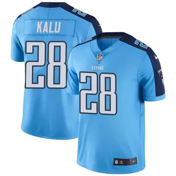 Nike Joshua Kalu Men's Limited Tennessee Titans Light Blue Color Rush Jersey