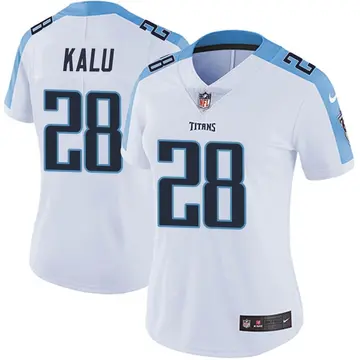 Nike Joshua Kalu Women's Limited Tennessee Titans White Vapor Untouchable Jersey