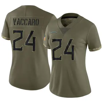 Nike Kenny Vaccaro Women's Limited Tennessee Titans Olive 2022 Salute To Service Jersey