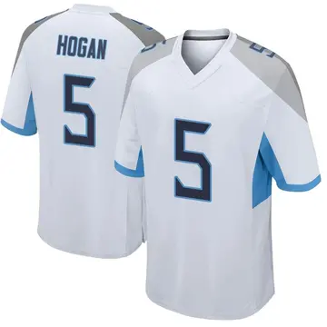 Nike Kevin Hogan Men's Game Tennessee Titans White Jersey