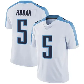 Nike Kevin Hogan Men's Limited Tennessee Titans White Vapor Untouchable Jersey