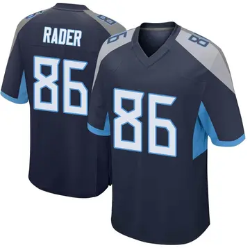 Nike Kevin Rader Men's Game Tennessee Titans Navy Jersey