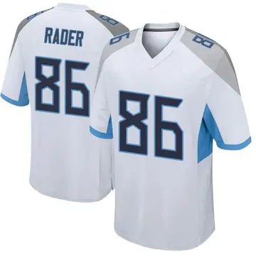 Nike Kevin Rader Men's Game Tennessee Titans White Jersey