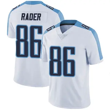 Nike Kevin Rader Men's Limited Tennessee Titans White Vapor Untouchable Jersey