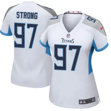 Nike Kevin Strong Women's Game Tennessee Titans White Jersey