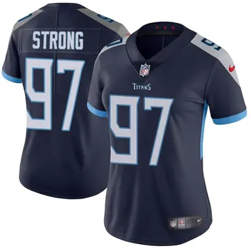 Nike Kevin Strong Women's Limited Tennessee Titans Navy Vapor Untouchable Jersey