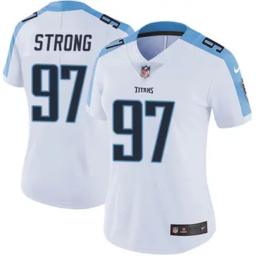 Nike Kevin Strong Women's Limited Tennessee Titans White Vapor Untouchable Jersey
