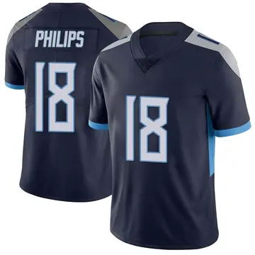Nike Kyle Philips Men's Limited Tennessee Titans Navy Vapor Untouchable Jersey