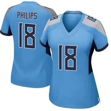 Nike Kyle Philips Women's Game Tennessee Titans Light Blue Jersey