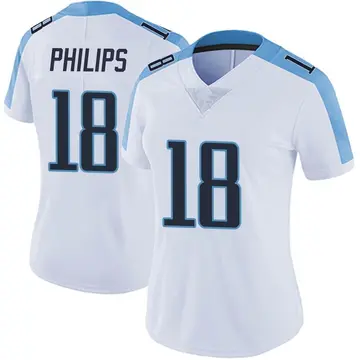 Nike Kyle Philips Women's Limited Tennessee Titans White Vapor Untouchable Jersey