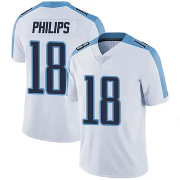 Nike Kyle Philips Youth Limited Tennessee Titans White Vapor Untouchable Jersey