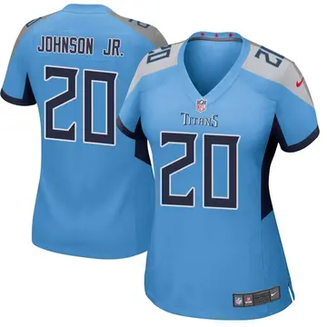 Nike Lonnie Johnson Jr. Women's Game Tennessee Titans Light Blue Jersey