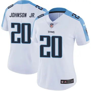 Nike Lonnie Johnson Jr. Women's Limited Tennessee Titans White Vapor Untouchable Jersey
