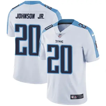 Nike Lonnie Johnson Jr. Youth Limited Tennessee Titans White Vapor Untouchable Jersey