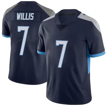 Nike Malik Willis Men's Limited Tennessee Titans Navy Vapor Untouchable Jersey