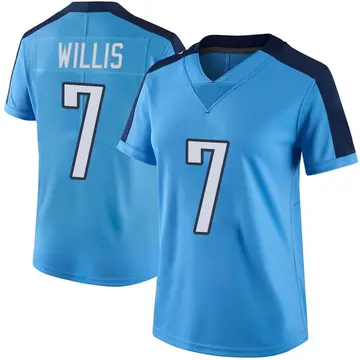 Nike Malik Willis Women's Limited Tennessee Titans Light Blue Color Rush Jersey