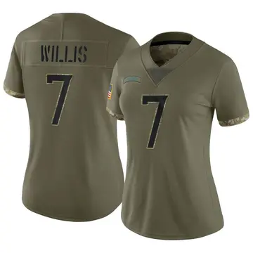 Nike Malik Willis Women's Limited Tennessee Titans Olive 2022 Salute To Service Jersey