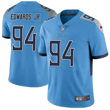 Nike Mario Edwards Jr. Men's Limited Tennessee Titans Light Blue Vapor Untouchable Jersey