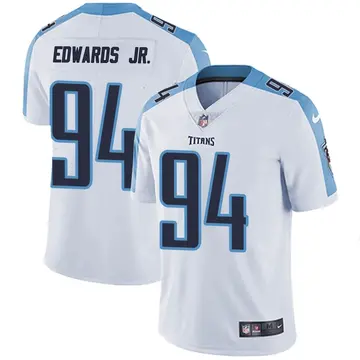 Nike Mario Edwards Jr. Men's Limited Tennessee Titans White Vapor Untouchable Jersey