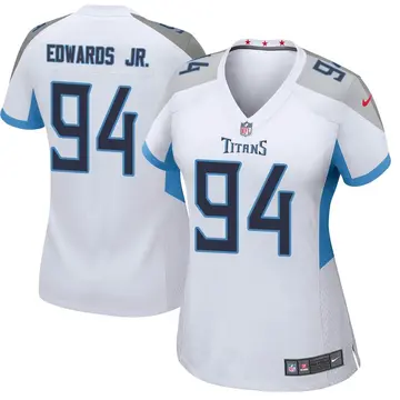 Nike Mario Edwards Jr. Women's Game Tennessee Titans White Jersey