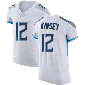 Nike Mason Kinsey Men's Elite Tennessee Titans White Vapor Untouchable Jersey