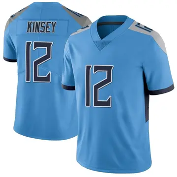 Nike Mason Kinsey Men's Limited Tennessee Titans Light Blue Vapor Untouchable Jersey