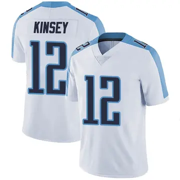 Nike Mason Kinsey Men's Limited Tennessee Titans White Vapor Untouchable Jersey
