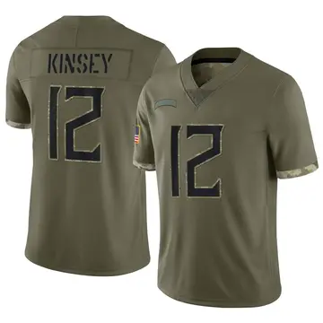 Nike Mason Kinsey Youth Limited Tennessee Titans Olive 2022 Salute To Service Jersey