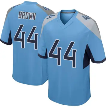 Nike Mike Brown Youth Game Tennessee Titans Light Blue Jersey