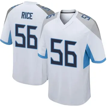 Nike Monty Rice Men's Game Tennessee Titans White Jersey