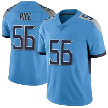 Nike Monty Rice Men's Limited Tennessee Titans Light Blue Vapor Untouchable Jersey