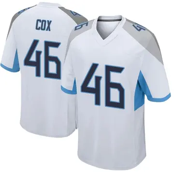 Nike Morgan Cox Youth Game Tennessee Titans White Jersey
