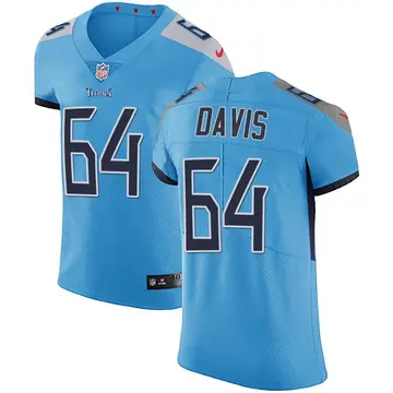 Nike Nate Davis Men's Elite Tennessee Titans Light Blue Team Color Vapor Untouchable Jersey