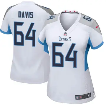Nike Nate Davis Women's Game Tennessee Titans White Jersey