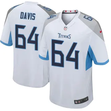 Nike Nate Davis Youth Game Tennessee Titans White Jersey