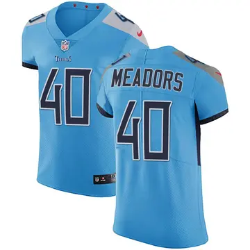 Nike Nate Meadors Men's Elite Tennessee Titans Light Blue Team Color Vapor Untouchable Jersey