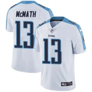 Nike Racey McMath Men's Limited Tennessee Titans White Vapor Untouchable Jersey