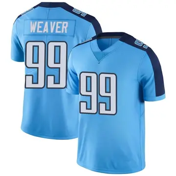 Nike Rashad Weaver Men's Limited Tennessee Titans Light Blue Color Rush Jersey