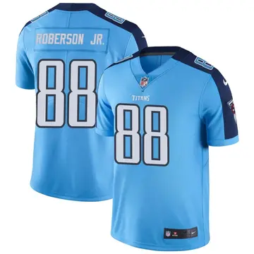 Nike Reggie Roberson Jr. Men's Limited Tennessee Titans Light Blue Color Rush Jersey
