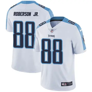 Nike Reggie Roberson Jr. Men's Limited Tennessee Titans White Vapor Untouchable Jersey