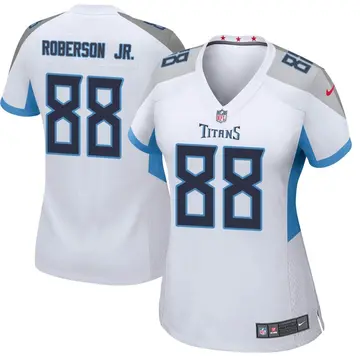Nike Reggie Roberson Jr. Women's Game Tennessee Titans White Jersey